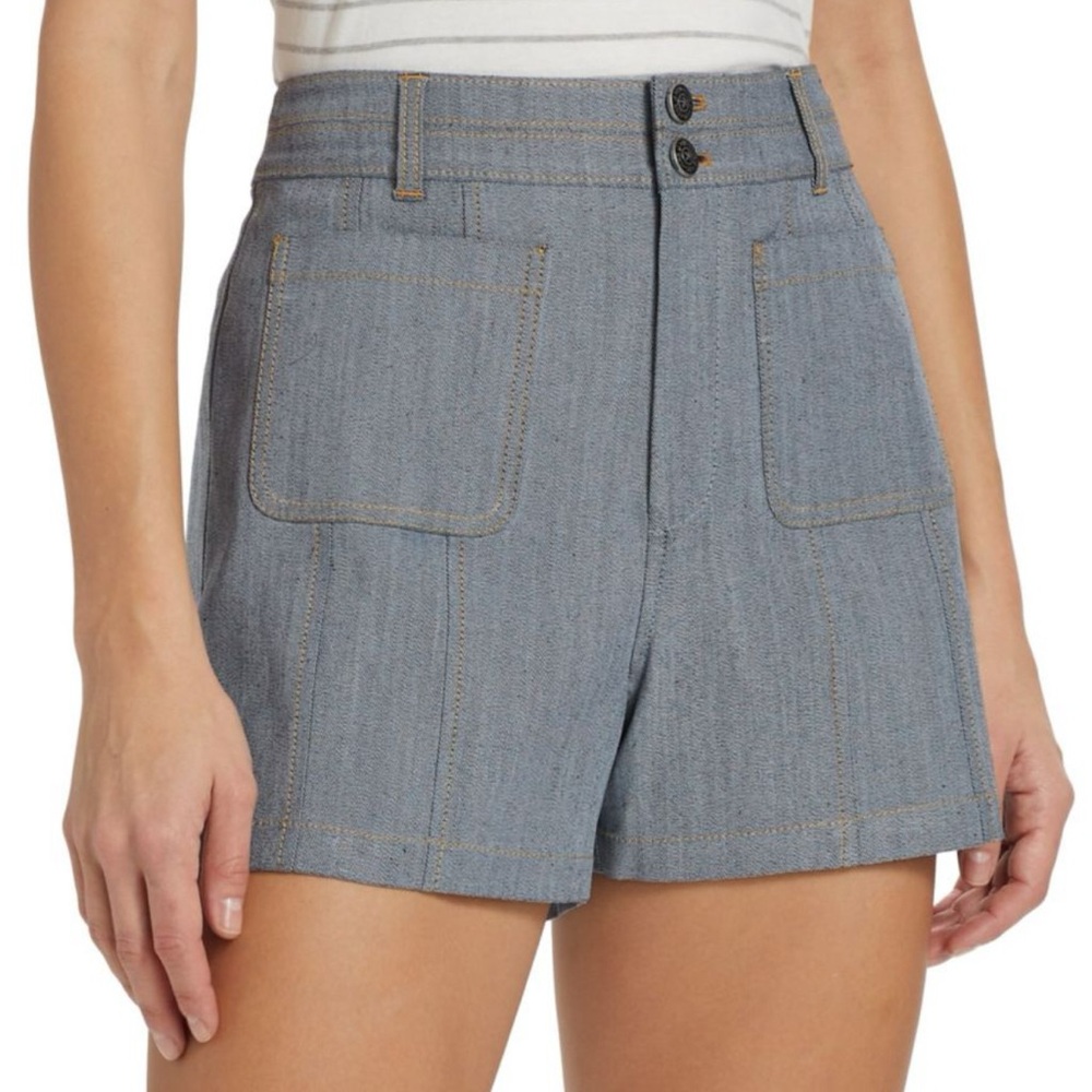 Cinq a Sept light Blue Jean Shorts